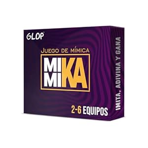 Glop Mimika, Juegos de Mesa para Adultos, Niños a Partir de 8 Años, Juego de Gestos y Mimica, Ideal para Familias, Amigos, Noches de Juego, Cumpleaños y Reuniones Navideñas, Fácil de Aprender.
