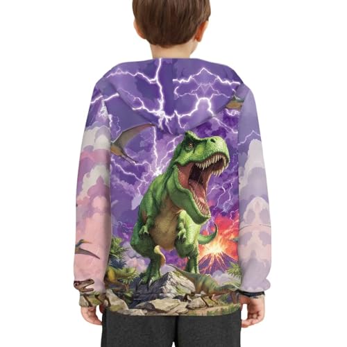 Image of WELLFLYHOM Boys Hooded Sweatshirts Hoodie Pullover Cool Graphic Crewneck Blouses Size 6-16