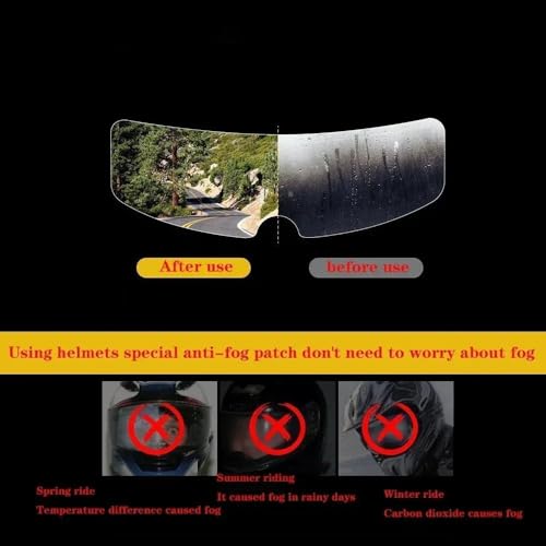 Patch antibuée transparent visière casque moto Schuberth C3 Pro E1 S2