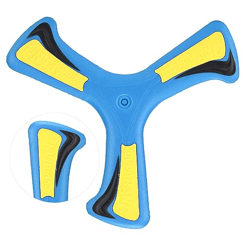 Juguete lanzador Boomerang suave y seguro para niños, material EVA 9.8 x 5.3 pulgadas, apto para mayores de 14 años, color azul miniatura 2