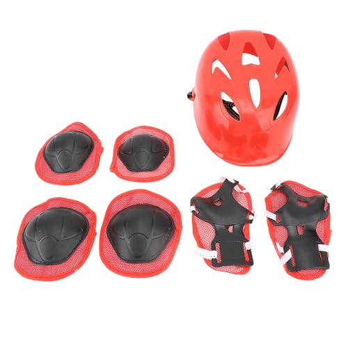 Kids Bikes Helmet Set, Adjustable Straps Sports Knee Pads Elbow Pads Hand Protectors Protective Gear Set for Cycling, Roller Skating, Biking