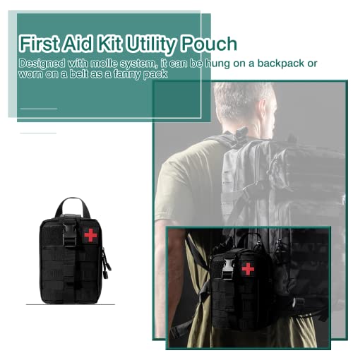 Kyrio Erste Hilfe Beutel Leer, Taktische Molle-Tasche Medizinisches Outdoor-Paket, Rip-Away EMT-Werkzeugtasche für… - Image 7