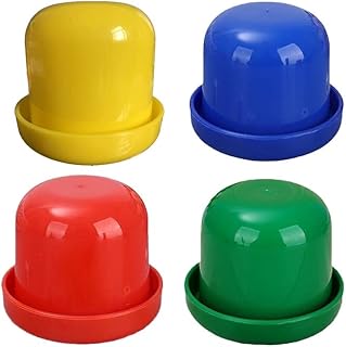 4X KTV Bar Party Dice Cup Drinking Board Game Gambling Dice Box with 5x10mm D6 Dice for Drinking Board Games & Gambling, H...