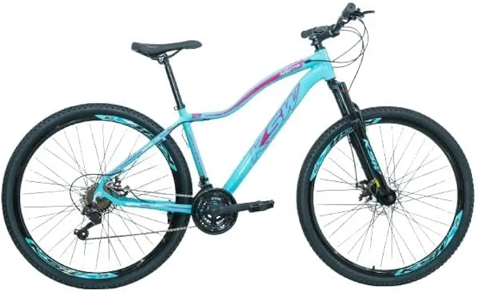 Bicicleta Bike Aro 29 MTB Alumínio KSX E KSW 21V Marchas Index Cabeamento Interno Feminina