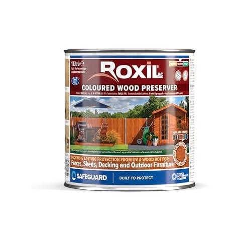 Roxil Wood Stain Preserver with Fast-Drying Finish Cover