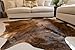 Sunshine Cowhides 100% Genuine Brindle Reddish Cowhide Rug - Modern Style Animal Skin Rug & Floor Carpet for Living Room, Bedroom, Kitchen & More - Extra Large (6x7-8 Ft.)