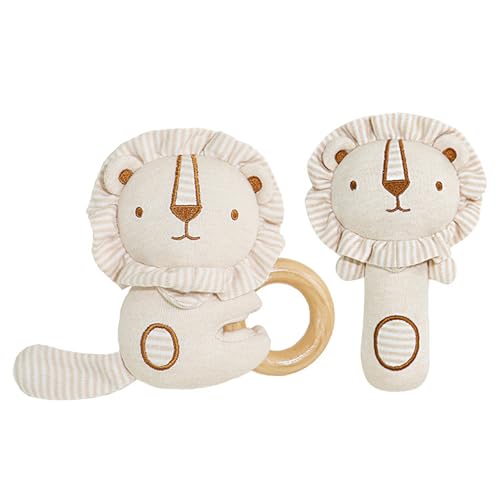 ファーストトイ 男の子 ライオン がらがら 布のおもちゃ 赤ちゃん 女の子 オーガニックコットン (らいおん)