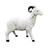 Gazechimp Figura Decorativa de Cordero en Resina, Cabra Grande, Individual
