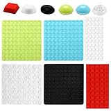 464pcs Visually Impaired Bump Dots, Silicone Assorted Colors & Sizes Vision Impairment Braille Tactile Stickers Blind Spots Markers Products for Blind Low Vision & Elderly