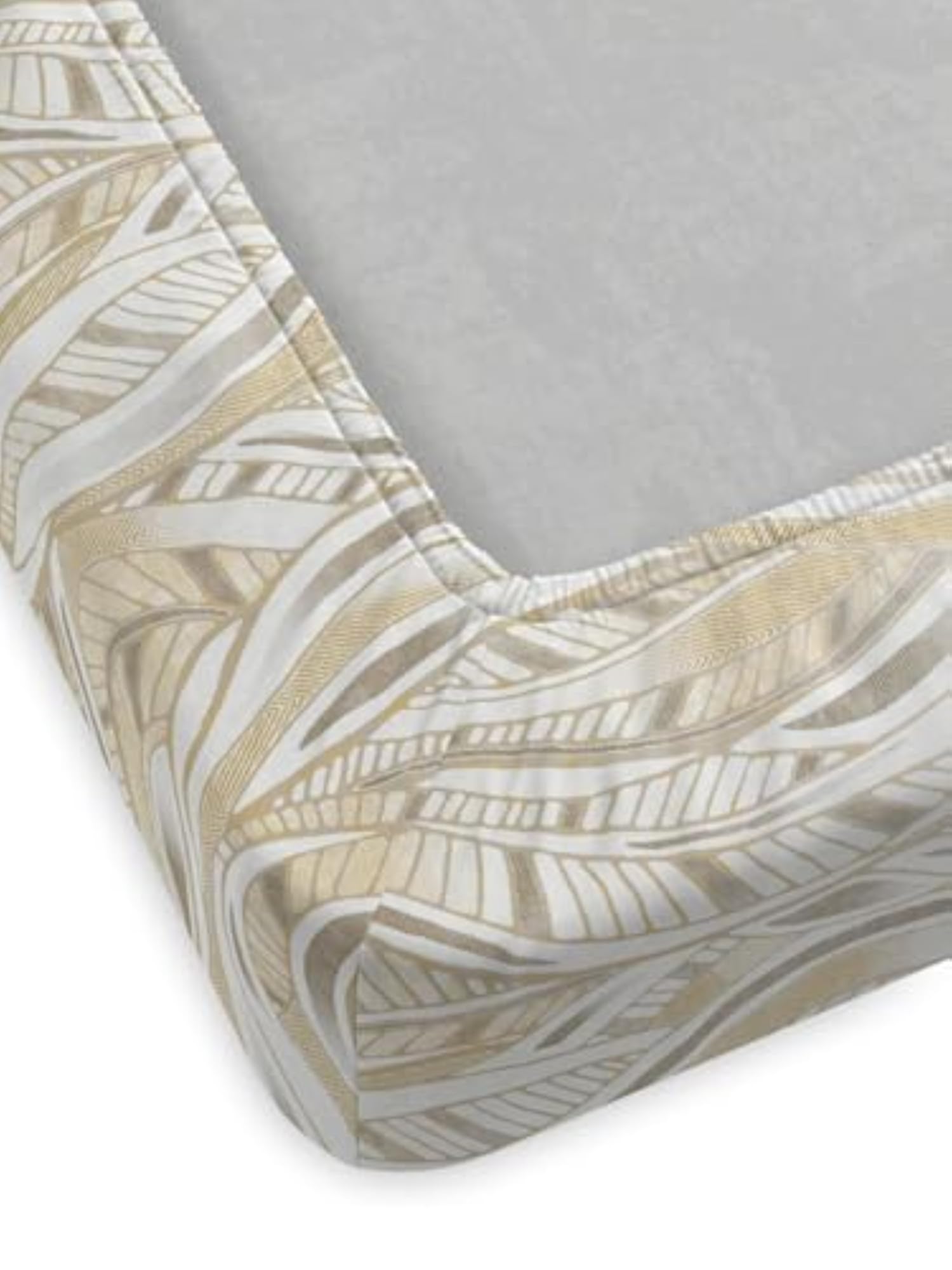 Cotton King Fitted Sheet Set with 2 Pillow Covers, 145TC