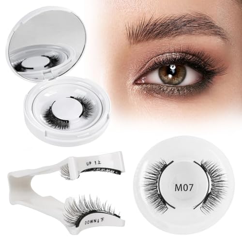 Magnetic Eyelashes with Applicator Reusable Magnetic Lashes 1 Pair Magnetic lashes Without Eyeliner No Glue Needed Eyelashes Magnetic Reusable Magnetic Eyelashes
