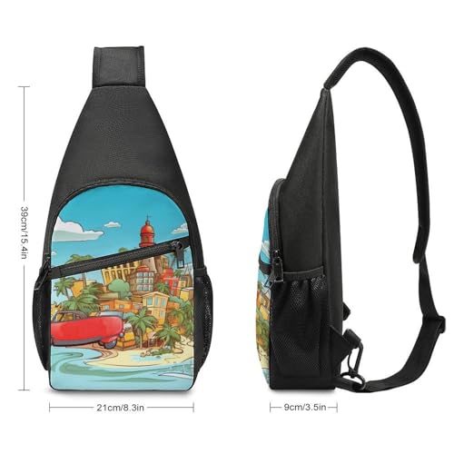 Mochila tipo bandolera Island of Cuba para senderismo miniatura 2