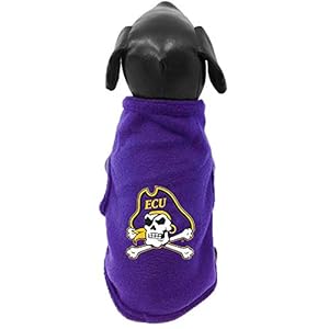 NCAA East Carolina Pirates Sleeveless Polar Fleece Dog Sweatshirt, XX-Small