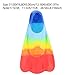 BESPORTBLE 1pair Comfortable Silicone for Boy Girl Flexible Open Heel Snorkeling Flippers for Swimming Diving Training Lightweight Portable for Boys and Girls