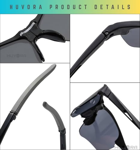Image of Foldable Sports Sunglasses for Cricket Riding Driving Cycling Anti Glare Rimless UV400 Protected Goggles for Men Mirrored Shades for Man Stylish Branded Night Driving Glasses