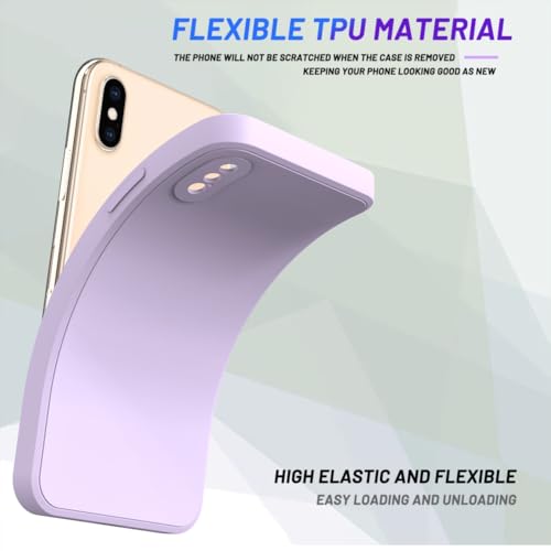 Image of for iPhone Xs Case Purple, Scratch Resistant with Soft Touch, Slim Thin Phone Cover for iPhone X 5.8 inch