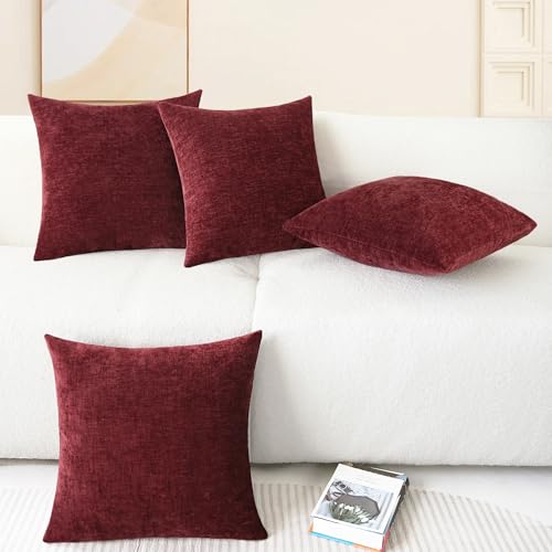 image for CaliTime Throw Pillow Covers Decorative 18 X 18 Inches Pack of 4 Cozy 
