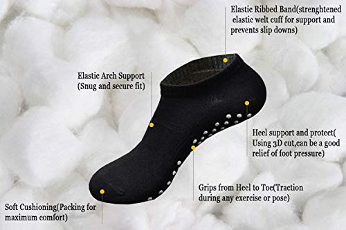 Dibaolong Yoga Socks For Womens Non Skid Socks With Grips Socks Barre Socks Pilates Socks Hospital Socks #TOP4