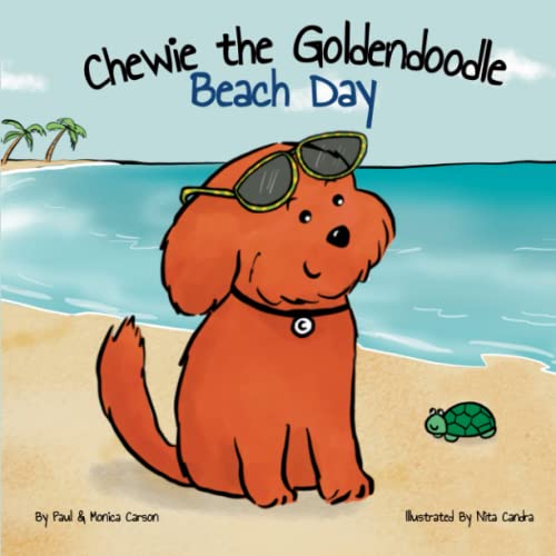 Image of Chewie the Goldendoodle: Beach Day