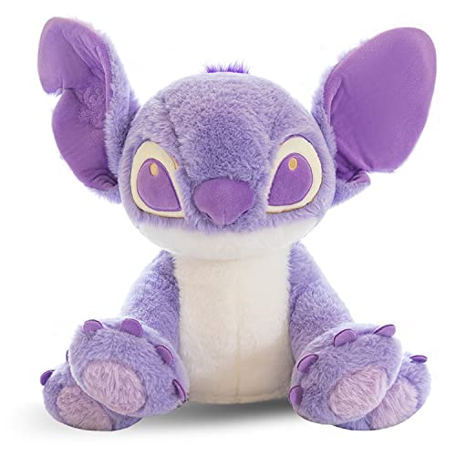 DPUSH® 10" / 14" / 20" Jumbo Purple Stltch Plush - Violet Little Monster Stuffed Animal - 100% Polyester Anime Plushies Pillow - Embroidered Stitching - Skin-Friendly and Soft Collectible