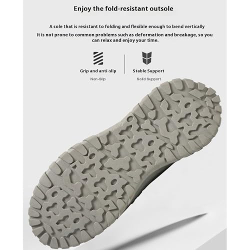 Giltpeak Zenfaze Shoes for Men, Zenfaze Men's Slip-On Orthopedic Leather Hiking Shoes Strong Arch Support, Slip On Orthopedic Hiking Shoes Breathable Mesh Elastic Laces4