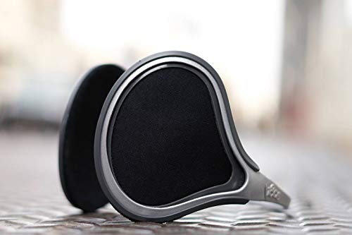 180S Unisex Ultra-Thin & Lightweight Exolite Behind-The-Head Ear Warmer (Exolite, Black) #TOP1