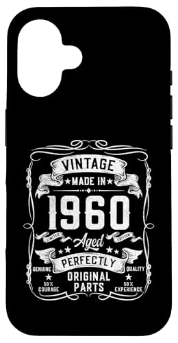 65th Birthday Gifts for Men 65yr 65 Years Old Vintage 1960 X}zP[X iPhone 16 p