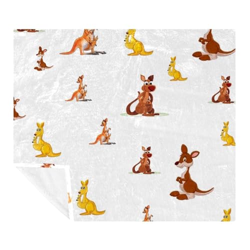 Couverture kangourou et bébé en microfibre douce 150x130cm