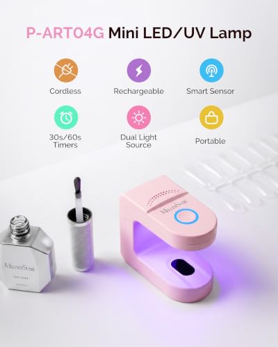 Image of MelodySusie Mini UV Nail Lamp P-ART04G for Single-Finger Quick Touch-Ups