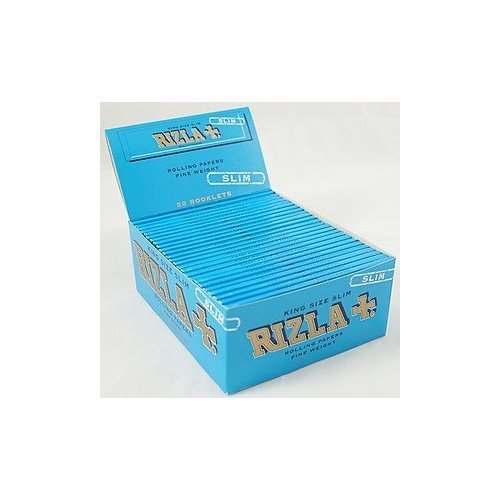 Rizla Blue King Size Slim Rolling Papers Full Box Free P&P