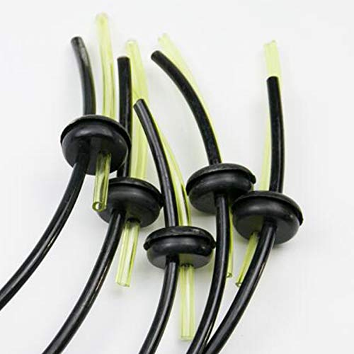 Fenteer 5 peças/conjunto de vedação de mangueira de combustível para aparador de escamote, amarelo,