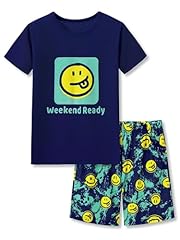 Face Navy Blue (Short Sleeves & Shorts)