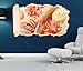 Produktbild 3D Wandtattoo Wellness Massage Fuß Pediküre SpaTapete Wand Aufkleber Wanddurchbruch Deko Wandbild Wandsticker 11N1483, Wandbild Größe F:ca. 97cmx57cm