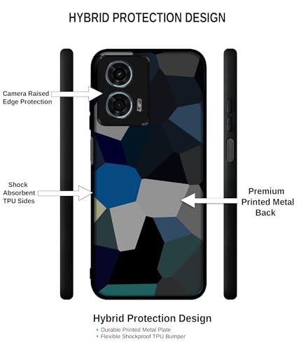Image of Mathematical Shape Design Premium 2D Printed Metal Back Case Cover for Motorola Moto G34 5G / G45 5G