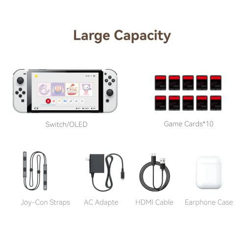 Image of GeekShare Vintage Carry Case Compatible with Switch /Switch OLED - Portable Hardshell Travel Carrying Case fit Switch Console with Acrylic Strap