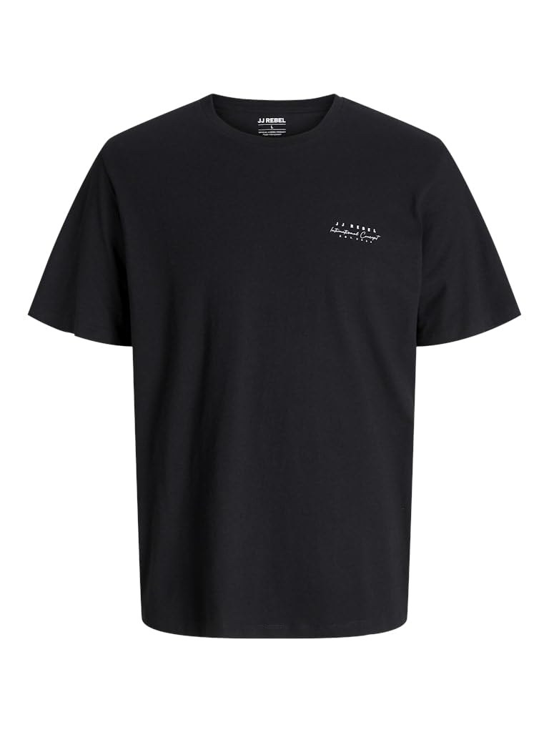 JJ REBEL Jrebian Tee SS Crew Neck, Black, L