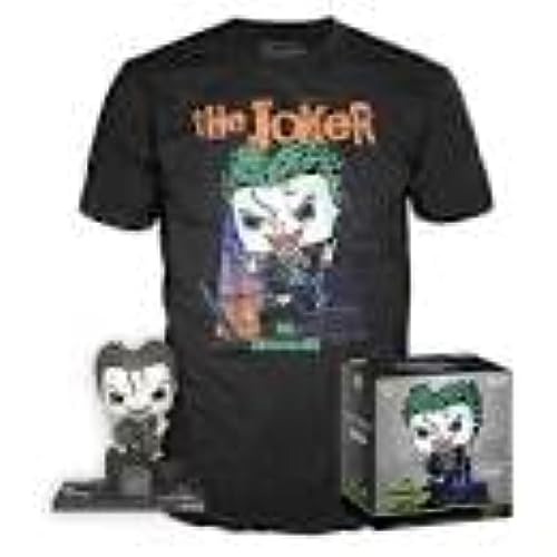 Maskfy- Set Figura Pop 38 tee DC Comics Jim Lee Joker Muñecos cabezones, Multicolor (122206)