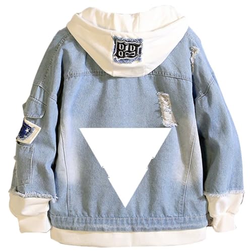 Image of KPOP Skz Hoodie Denim Jacket Jean Coat Hoodies for Women Men