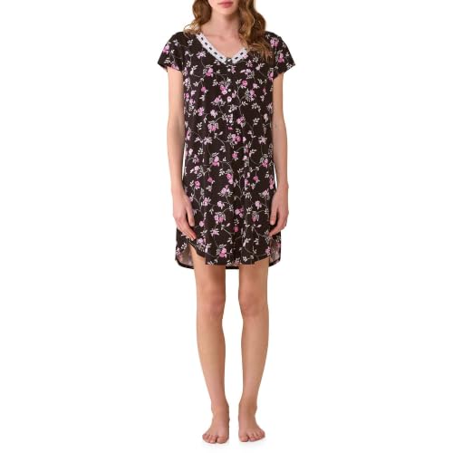 Image of Eileen West Sleepwear & Loungewear for Women - Jersey Knit Collection - 100% Cotton Lightweight Breathable Short Nightshirt