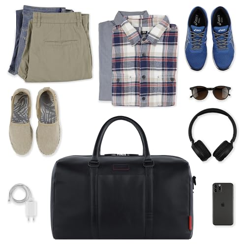 bugatti Clark Sac de Voyage Grand Compartiment Cuir Pratique - 5