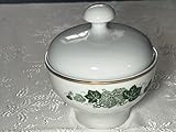 meissen porzellan weinlaub schwanenhals Zuckerdose kleine Zuckerdose, Kahla Porzellan, Weinlaub mit Goldrand,