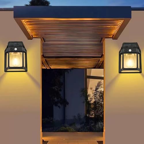 Outdoor Solar Light - IP65 Waterproof LED Security Light for Garden | Solar Powered Wall Lamp, Motion Sensor Lighting, 3 Brightness Modes, Patio Porch Illumination for Outdoor Spaces – Image 3