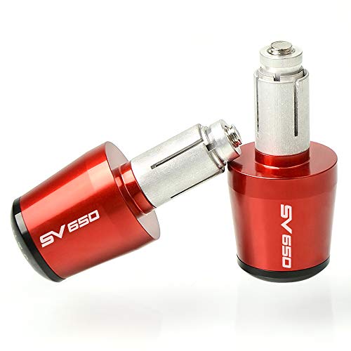 MZSTORE 2pcs manillar de la motocicleta Termina enchufes equilibrado Enchufe deslizante Tapa del extremo del manillar Puños Para Suzuki Sv650 Sv 650 Sv650X SV650S Sv650Ared para naranja