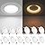Ensenior 5/6 Inch 5CCT LED Can Lights with Night Light 24 Pack, Retrofit Led Recessed Lighting, Baffle Trim, Dimmable, 9W=110W, 1000LM, 2700K/3000K/3500K/4000K/5000K Selectable, IC Rated - FCC