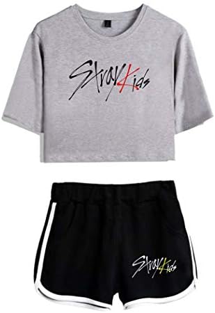 Ensemble Crop Top & Short Stray Kids 5 Star - Kpop Fitness Et Streetwear Unisexe