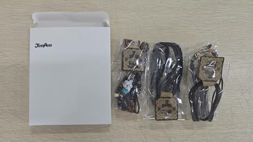 Jenpen 3 Pcs Western Layered Boho Wood Beads Choker Necklace Adjustable Vintage Leather Necklace Bead Choker Boho Jewelry For Women thumb #6