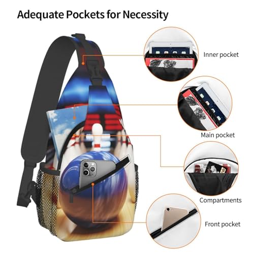Bolso cruzado de hombro para hombre negro miniatura 4