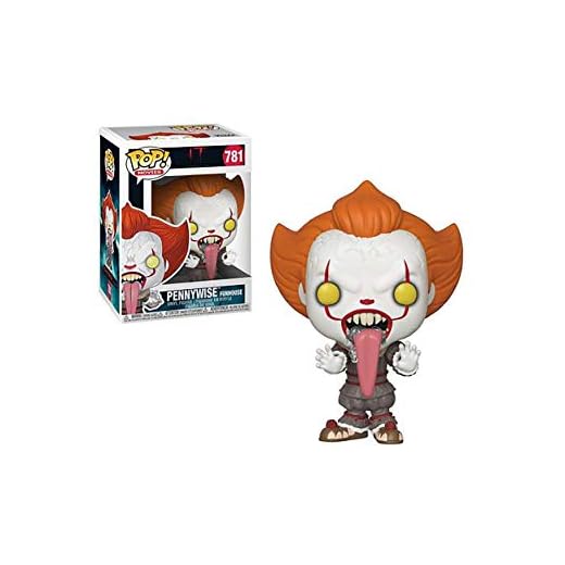 Funko Pop! Vinyl: Movies: IT: Chapter 2-Pennywise mit Dog Tongue - IT Chapter Two - Vinyl-Sammelfigur - Geschenkidee - Offizielle Handelswaren - Spielzeug Für Kinder und Erwachsene