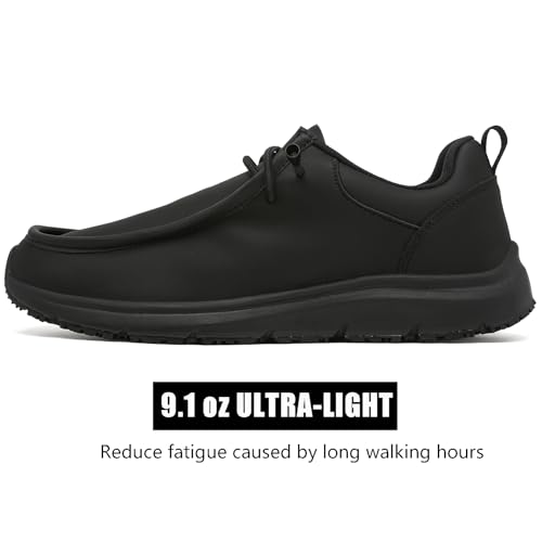 ulogu Non Slip Waterproof Shoes for Men Women丨Oil Resistant Slip On Work Loafers3