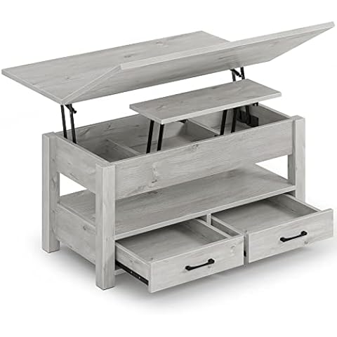 Rolanstar Lift Top Coffee Table with Storage Cover